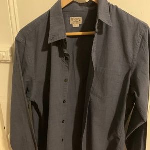 J. Crew mens navy blue casual button down
